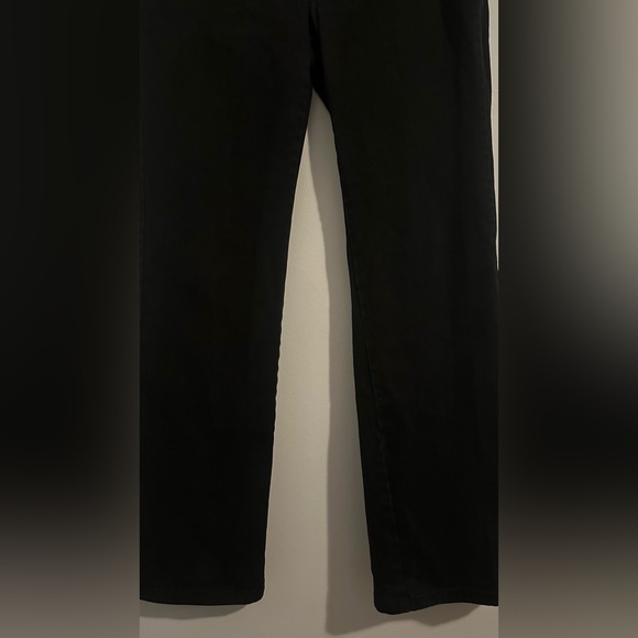 Faded Glory Black Stretch Denim Jeans | Size 14 | Cotton Straight Leg - Picture 10 of 12